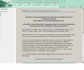 krankenpflege-examen.de: Krankenpflege-Examen.de - Wissen und Hilfe zur Prüfung
Wissen und Hilfe beim Krankenpflege-Examen und Prüfung