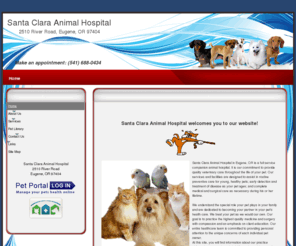 santaclaraanimalhospital.com: Home
Santa Clara Animal Hospital is a full service veterinary practice in Eugene, OR specializing in small animal health care. Our mission is to provide the highest quality in Veterinary Medical animal pet health care in a professional, friendly, relaxed setting.