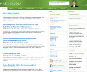 mikkosavola.fi: Eduskuntavaalit 2011 | Ehdokas | Mikko Savola
