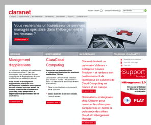 nrp-mag.com: Claranet France | Fournisseur de services managés
Claranet est un fournisseur de services managés spécialisé dans l’infogérance d’applications Internet et dans les solutions réseaux pour entreprises.