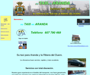 taxiaranda.es: Taxi Aranda
Taxi Aranda: empresa dedicada al servicio de taxi de viajeros, transporte de pequeña paquetería y realazación de rutas de enoturismo en la Ribera del Duero. Servicios para el sonorama