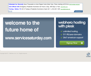 servicesaturday.com: Future Home of a New Site with WebHero
Providing Web Hosting and Domain Registration with World Class Support