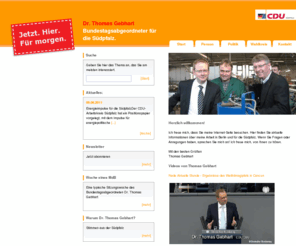 thomas-gebhart.de: Dr. Thomas Gebhart, MdB - Start 
Dr. Thomas Gebhart, MdB