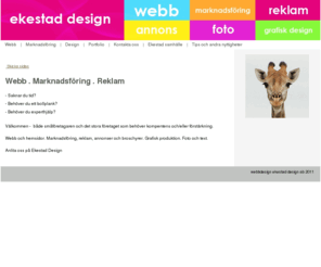 batzenta.se: Webb Hemsidor Marknadsföring Design
Hemsidor | Webbdesign | Marknadsföring | Grafisk produktion | Ekestad Design hjälper dig!
