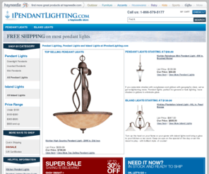 ipendantlighting.com: Pendant Lighting: Shop Pendant Lights, Island Lights at iPendantLighting.com
iPendant Lighting gives you variety, sweet variety as the premier online retailer of pendant lighting and mini pendant lights in the U.S. Save on pendant lighting and mini pendant lights now!