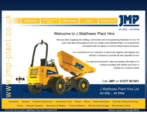 jmplant.co.uk: Welcome to J Matthews Plant Hire - supplying the building, construction and civil engineering industries
Welcome to J Matthews Plant Hire. We have been supplying the the building, construction and civil engineering industries since 1961 with plant and equipment from our modern well maintained fleet.