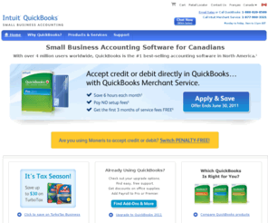 quickbooks.ca: Accounting Software | QuickBooks® 2011 for Canada's Small Business
Canadian home & small businesses accounting software from QuickBooks simplifies accounting. Get organized & save time with QuickBooks 2011 today!