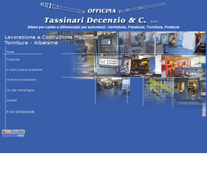 tassinari-decenzio.com: Officina Tassinari Decenzio - lavorazione e costruzione macchine, tornitura, alberame
