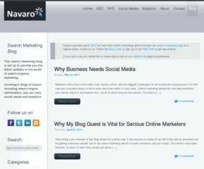 hook.me.uk: Search Marketing Blog | Navaro
