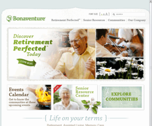 livebsl.com: Bonaventure Senior Living - Assisted Living Facilities, Retirement Community, Memory Care Facilities
Bonaventure Senior Living is a senior housing company operating active retirement communities, assisted living facilities, and Memory Care facilities in the Western USA.