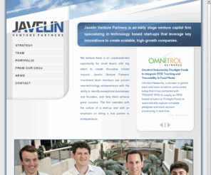 stepfivevc.com: Javelin Venture Partners
Javelin Venture Partners is an early stage venture capital firm specializing in technology based start-ups that leverage key innovations to create scalable, high-growth companies.