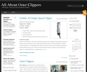 allaboutosterclippers.com: All About Oster Clippers
Everything You Want To Know About Oster Clippers And How To Use Them