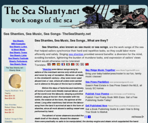 theseashanty.net: Sea Shanties, Sea Music, Sea Songs
Sea Shanties, Sea Songs- Explore sea music history, sea shanty lyrics, sea shanties examples, and sea shanty store.