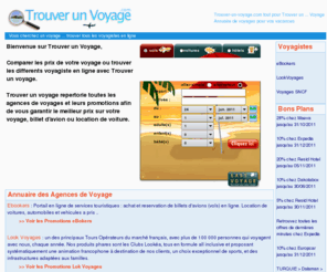 trouver-un-voyage.com: Trouver un Voyage : Tout pour Trouver un Voyage
Trouver un Voyage : Tout pour trouver un voyage. Comparer le prix de votre destination sur les voyagistes en ligne 