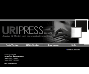 uripress.com: uri-pressedienst, Agentur für Public Relations und Consulting, Schloß Holte-Stukenbrock
uri pressedienst, Agentur für Public Relations und Consulting