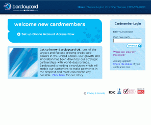 barclaycardus.com: Welcome - Credit Card Account Home
  
Manage your credit card account online track account activity, make payments, transfer balances, and more