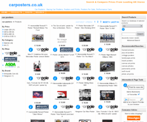 carposters.co.uk: Car Posters - Racing Car Posters, Posters and Prints, Posters For Sale, Performance Cars.
car poster: Search and compare prices, find car posters products from leading UK stores online. www.carposters.co.uk. car posters Home 