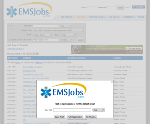 flemsjobs.com: Jobs | EMS Jobs
 Jobs. Jobs  in the emergency medical services (EMS) industry. Post your resume and apply for EMS jobs online. Employers search resumes of job seekers in the emergency medical services (EMS) industry.