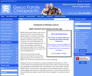 grecofamilychiro.com: Greco Family Chiropractic - Chiropractor In Warminster, PA USA :: Home
Greco Family Chiropractic - Chiropractic Care in Warminster, PA Chiropractic & Wellness Care for 
 
 Better Structure and Function at Every Age  
    
     
       
        Were Donating Exams! 
       
       No Charge to Patient With $20  Donation Benefiting Monthly Fundraiser 
       
       Includes Exams,...