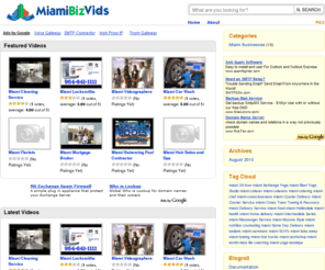 miamibizvids.com: Miami Business Videos
Promotional videos of Miami local businesses