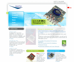 pcidigitizer.com: AlazarTech PCI Digitizers. PC Oscilloscope PC Scope Card and Systems
AlazarTech designs and manufactures OEM-friendly high performance, low cost , PCI Digitizers PC Oscilloscope PC Scope A/D Card High speed digitizers, PC oscilloscopes for PCI and cPCI / PXI.