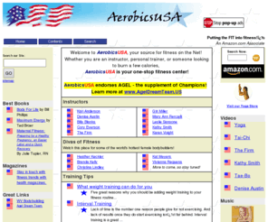 aerobicsusa.com: AerobicsUSA - Putting the FIT into Fitness!
AerobicsUSA is an amazon.com associate site featuring an interactive resource for anyone in the fitness industry. Whether you are an instructor, personal trainer, or someone looking to burn a few calories, AerobicsUSA is your one stop fitness center!