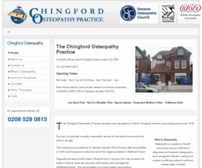 chingfordosteopathy.com: Chingford Osteopathy Practice | Chingford Osteopaths | Stephen Sandler | acupuncture | pilates | sports massage
The Chingford Osteopathy Practice. Chingford Osteopaths Stephen Sandler, acupuncture, pilates and sports massage. 64 Station Road, Chingford E4