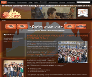 stjo-stemarthe.com: Ensemble scolaire catholique St Joseph Ste Marthe St Vincent de Paul
ESP Saint Joseph Périgueux.