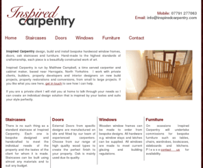 inspiredcarpentry.com: Inspired Carpentry
Inspired Carpentry; bespoke solid oak staircases, window frames, doors and furniture to suit your style and tastes.