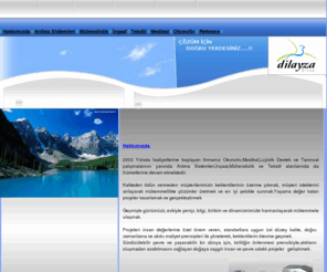 dilayza.com: DİLAYZA GROUP
Arıtma Sistemleri -Endüstriyel Arıtma -Evsel Atıksu Arıtma- İçme Suyu Arıtma -Paket Arıtma-  İleri Arıtma - Atık Yönetimi   - Otomotiv-Motorsilk-MotorsilkBursa- Projelendirme-Danışmanlı