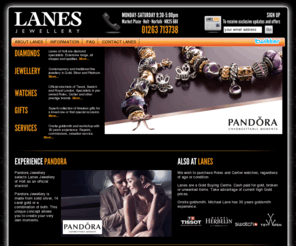 lanesjewellery.com: Lanes Jewellery - Holt, Norfolk. Diamonds, Jewellery, Watches, Gifts and Services
Lanes Jewellery are Norfolk's specialists in Diamonds, Platinum, Gold & Silver, quality watches. Brands including Pandora, Hot Diamonds,Tissot, Swatch. Michael Lane - Goldsmith