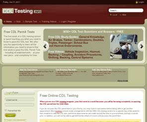 cdltesting.info: Free CDL Training | How to Get Your CDL for Free
How to get your CDL test questions and answers for FREE. CDL training guides, testing, questions & videos for free. Free online CDL testing.