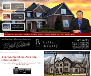 danelam.com: Murfreesboro Tennessee Real Estate - Dan Elam Murfreesboro Real Estate, Residential Real Estate, Foreclosure Homes, Rutherford County Real Estate
Murfreesboro Tennessee Real Estate - Dan Elam Murfreesboro Real Estate, Residential Real Estate, Foreclosure Homes, Rutherford County Real Estate