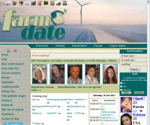 farmdate.nl: Farm Date agrarische dating, relatie, vriendschap, boer zoekt vrouw.
Farm Date voor een serieuze relatie, betrouwbaar, vriendschappelijk en betaalbaar vind leuke dates op farmdate centraal. 