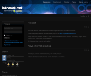 istrasat.net: Istrasat Satelitski Internet
Joomla! - the dynamic portal engine and content management system