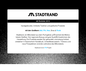 stadtrand.net: Stadtrand | streng limitierte, handgedruckte Siebdruck T-Shirts
