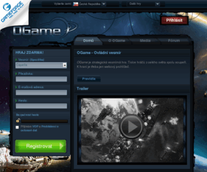 ogame.cz: OGame Úvodní stránka
OGame - legendární vesmírná hra! Objev vesmír společně s tisícovkami dalších hráčů.