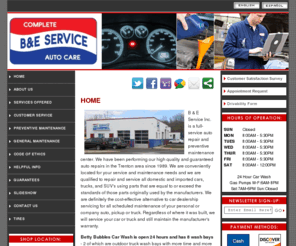 bneservice.com: We Offer Auto Repair in the Trenton 08619 Area
Reliable, quality auto repair services for the Trenton, NJ 08619 area - B & E Service Inc..