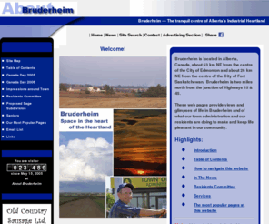 bruderheim.org: Home Page
Views and glimpses of life in Bruderheim and of what our town administration and our residents are doing to make and keep life pleasant in our community.