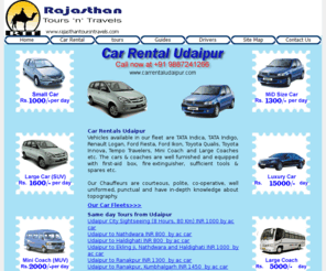 touristcarrentalindia.com: Car Rental Udaipur, Car Hire Udaipur, Rent Car udaipur Taxi Service
Leading Car Rental Udaipur offers - Car Rental in Udaipur, Coach Rental in Udaipur, Taxi Services, Cab Rental, Cab Hire and Tourist Cab Rental in Udaipur.