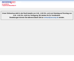 vivotekshop.com: SECOMP Computer Products GmbH - Online Shop
SECOMP Computer Products GmbH  Ihr Spezialist für EDV-Zubehör und Netzwerktechnik mit Produkten aus den Bereichen Computerprodukte, Netzwerktechnik, Komponenten, Bürokommunikation, Büroorganisation, 19Zoll Technik USV  Stromversorgung und Lenovo-Store