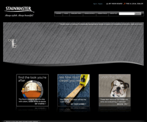 antron.asia: STAINMASTER.COM - always stylish, always resilient

Beauty meets brains with always stylish, always resilient STAINMASTER carpet and resilient flooring
