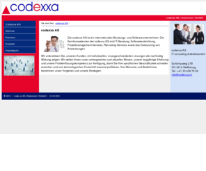 codexxa.com: www.codexxa.com: codexxa AG
basic setup for firm presentation