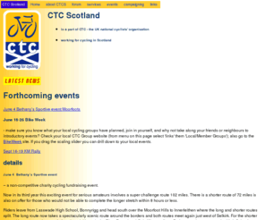 ctcscotland.org.uk: CTC Scotland - home page
CTC Scotland is working for cycling in Scotland