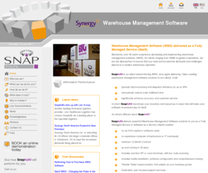 snapfulfill.net: Snapfulfil, Comprehensive SaaS Warehouse Management Software, No setup costs. A Better Way... | Synergy Logistics
Warehouse Management Software Systems WMS Delivered as a Service SaaS - No Capex