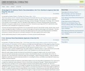 gibbsbiomedicalconsulting.com: Gibbs Biomedical Consulting Blog
A Research Consultant's Blog.  Specializing in diabetes, obesity, and metabolic diseases.