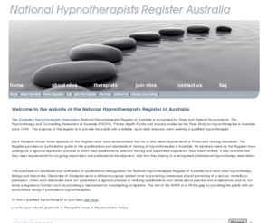 national-hypnotherapists-register-australia.com: Welcome to The National Hypnotherapists of Australia
Find a qualified hypnotherapist in Australia, National Hypnotherapists Register of Australia