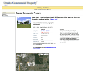 restaurantforsale.mobi: Ozarks Commercial Property
This is an ideal location for a doctor, lawyer, broker or insurance firm. 