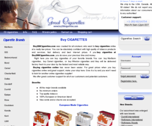 buy200cigarettes.com: Buy Cigarettes at Buy200Cigarettes.com. Buy 200 Marlboro cigarettes only for $22.90!
Buy200Cigarettes.com it's your best cigarettes online choice. Buy Cigarettes from this online store. No taxes, No report. Worldwide shipping! 