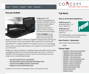 ct-concept.net: IGBT-Driver - Power Electronics: Home
General content, Selection of IGBT Drivers